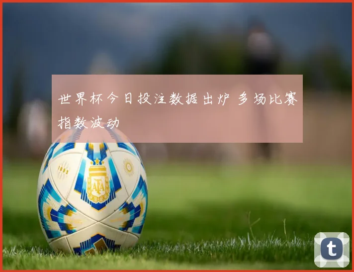 世界杯今日投注数据出炉 多场比赛指数波动
